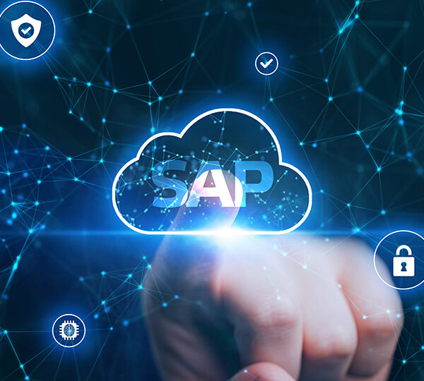 SAP-Logo im Vordergrund (Wolke).