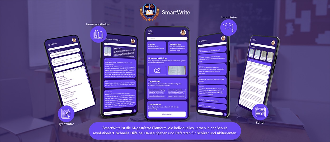 SmartWrite - KI-Lernhilfe für Hausaufgaben und Co.